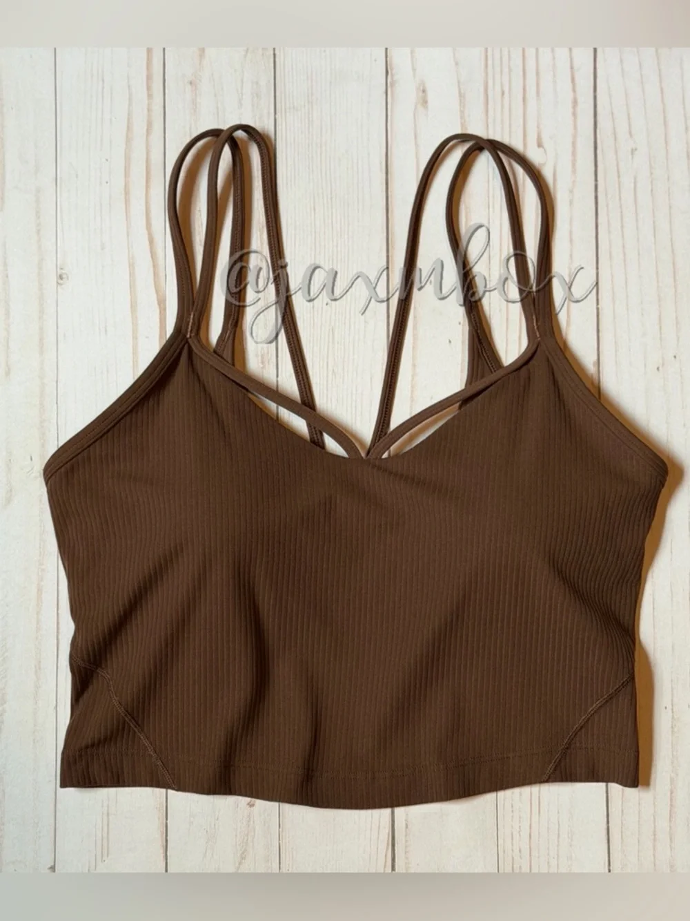 Lululemon Align Strappy Ribbed Tank Top Java Size 6 - Picture 1 of 6